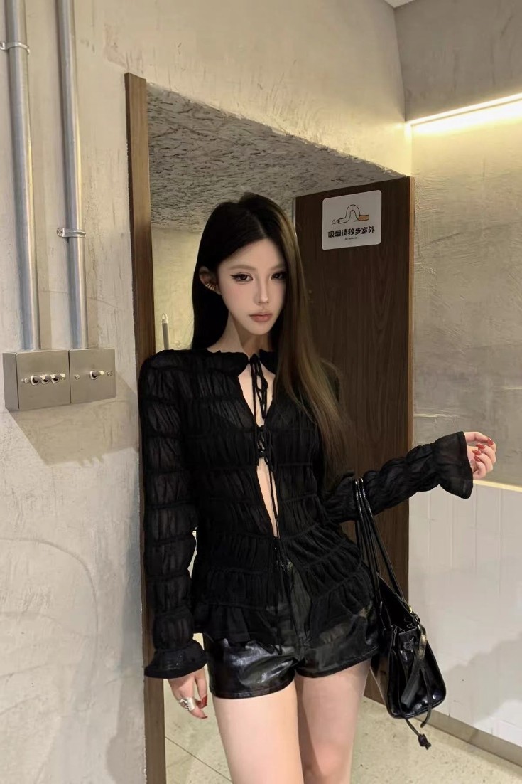 Nocturne Tie-Front Blouse