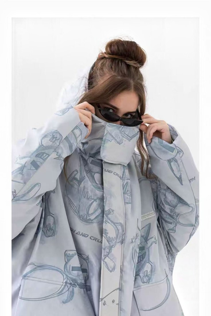 Harsh and Cruel Pokémon Cartoon Down Jacket