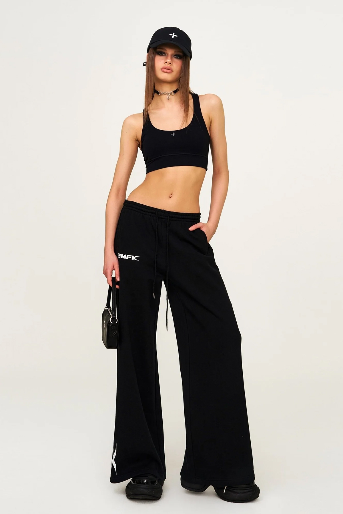 SMFK Future Wide-Leg Sweatpants / Wilderness Black