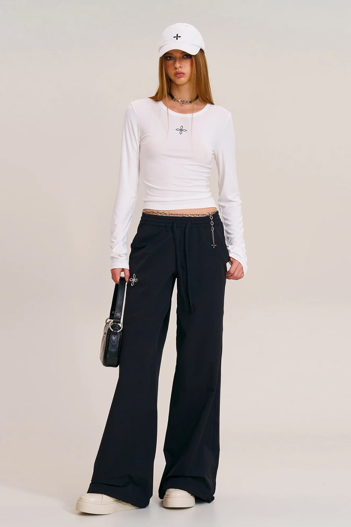 SMFK Cross Statue Tower Outdoor Pants / Black
