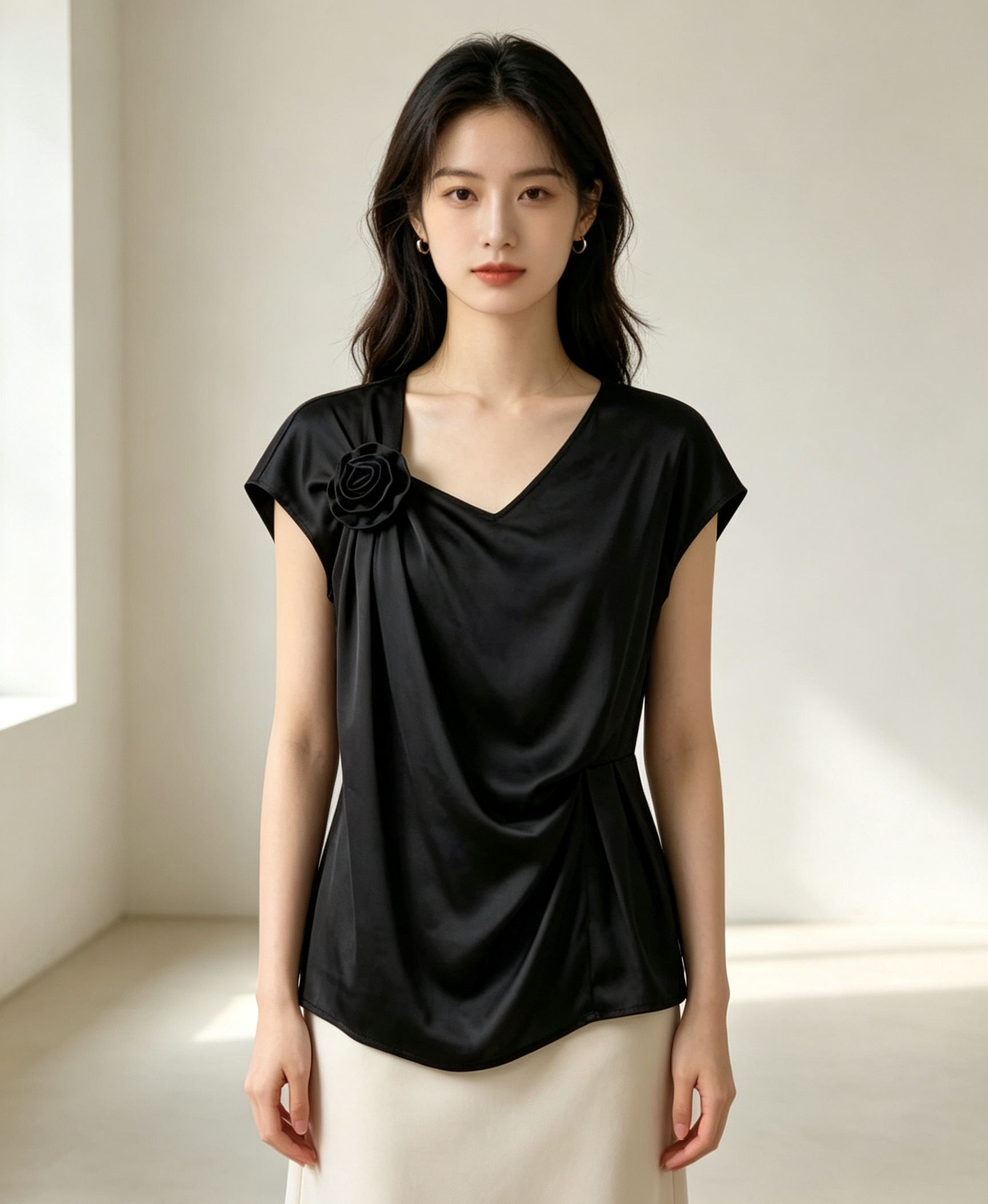 Black Cupro Top