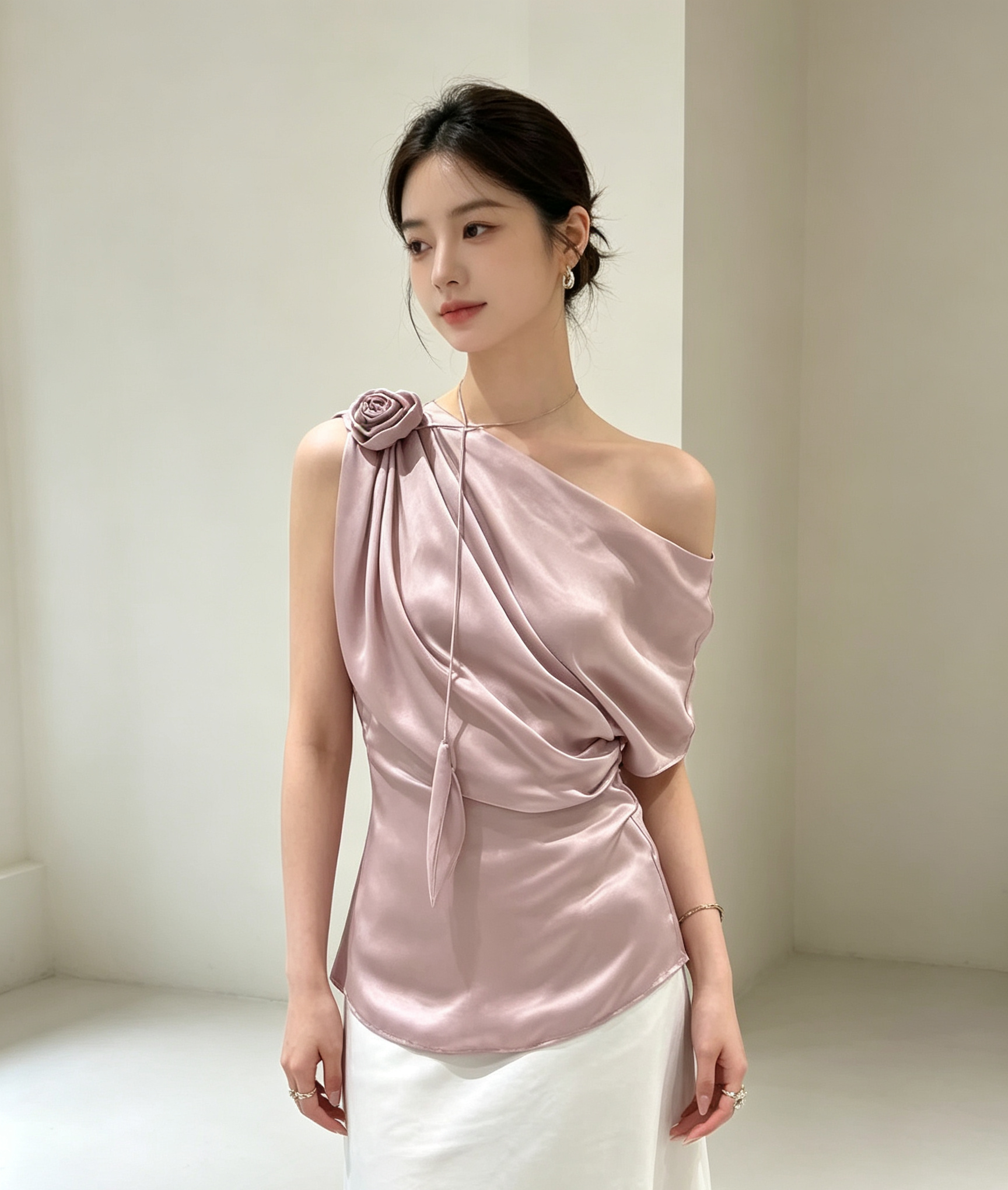 Pink Cupro Top
